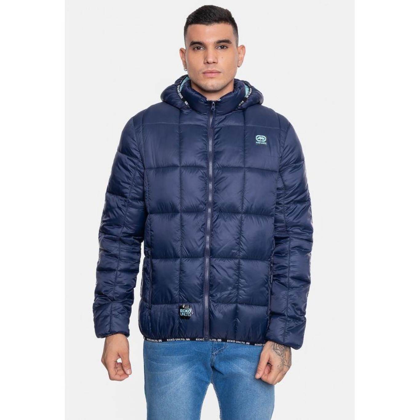 Jaqueta com Capuz Ecko Bomber - Masculina - Foto 1