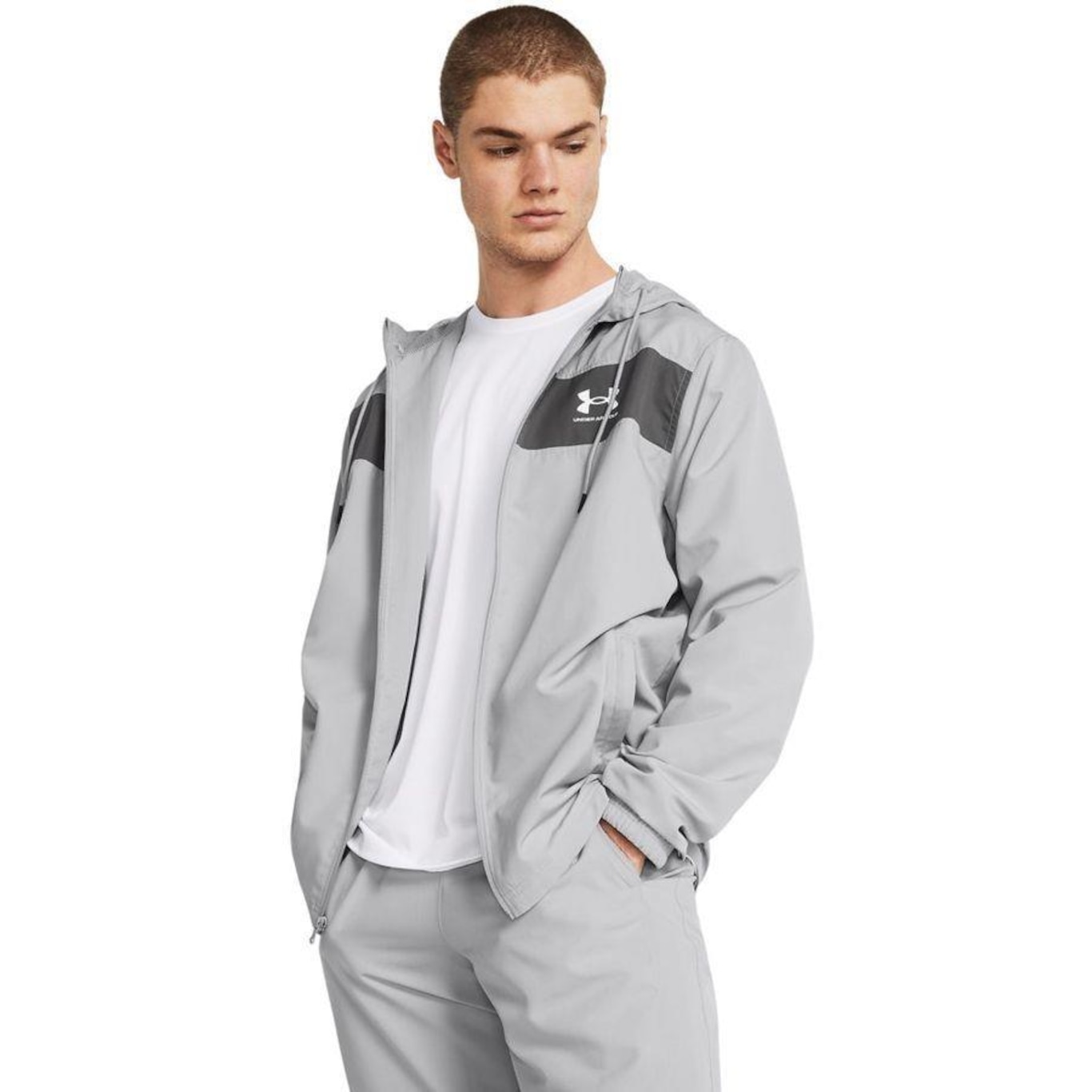 Jaqueta Under Armour Sportstyle Windbreaker - Masculina - Foto 1