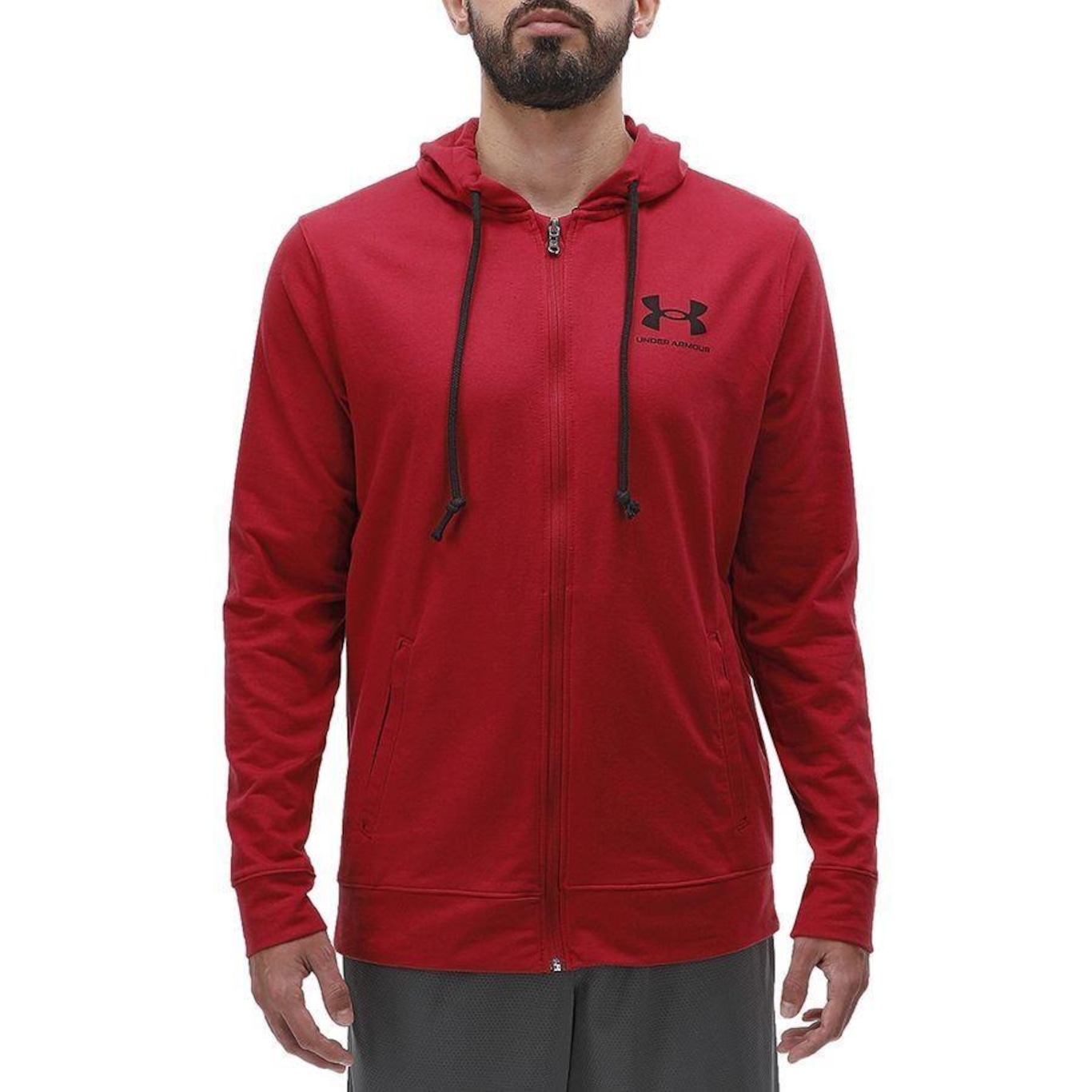 Jaqueta de Moletom de Treino Under Armour Rival Terry Lc Fz - Masculina - Foto 1