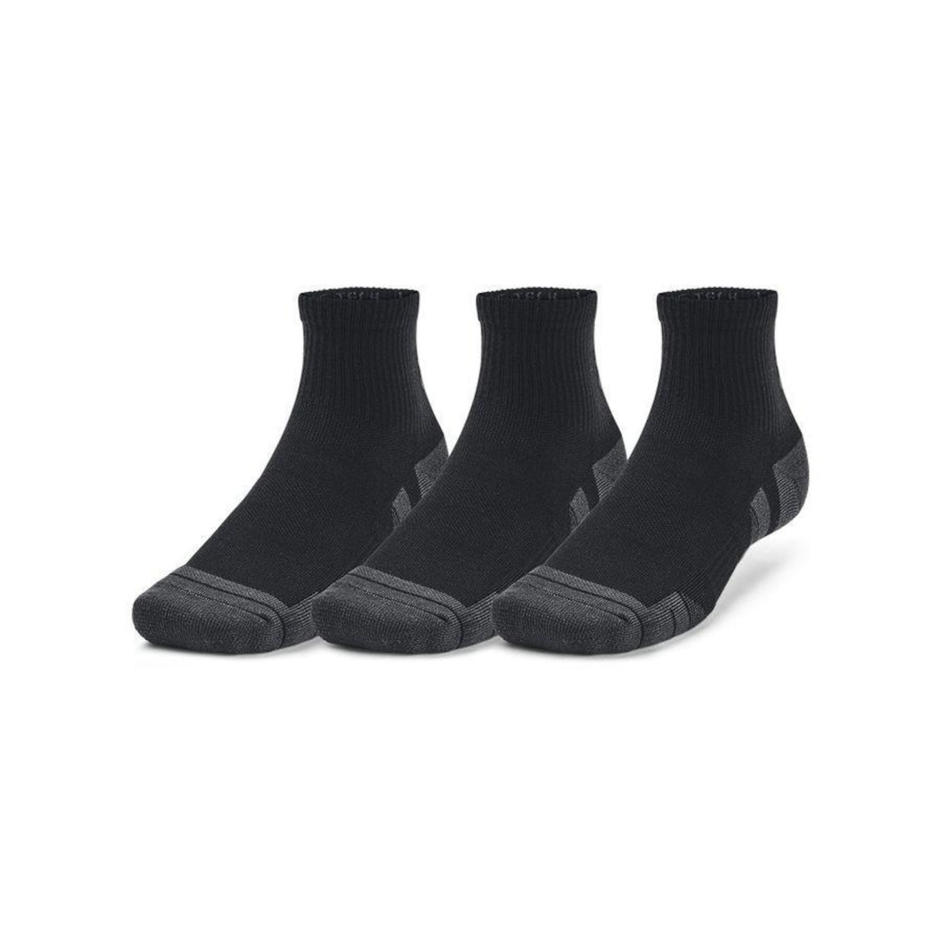 Kit Meias de Treino Under Armour Performance Tech com 3 Pares - Adulto - Foto 1