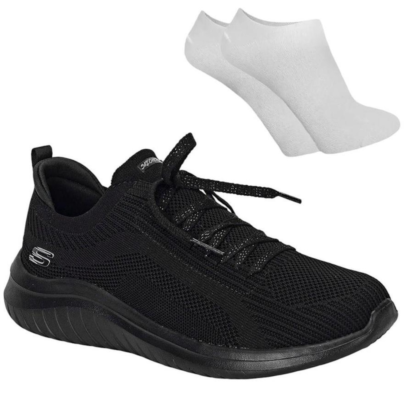 Kit Tênis Skechers Ultra Flex 2.0 - Feminino + Par de Meia - Foto 1