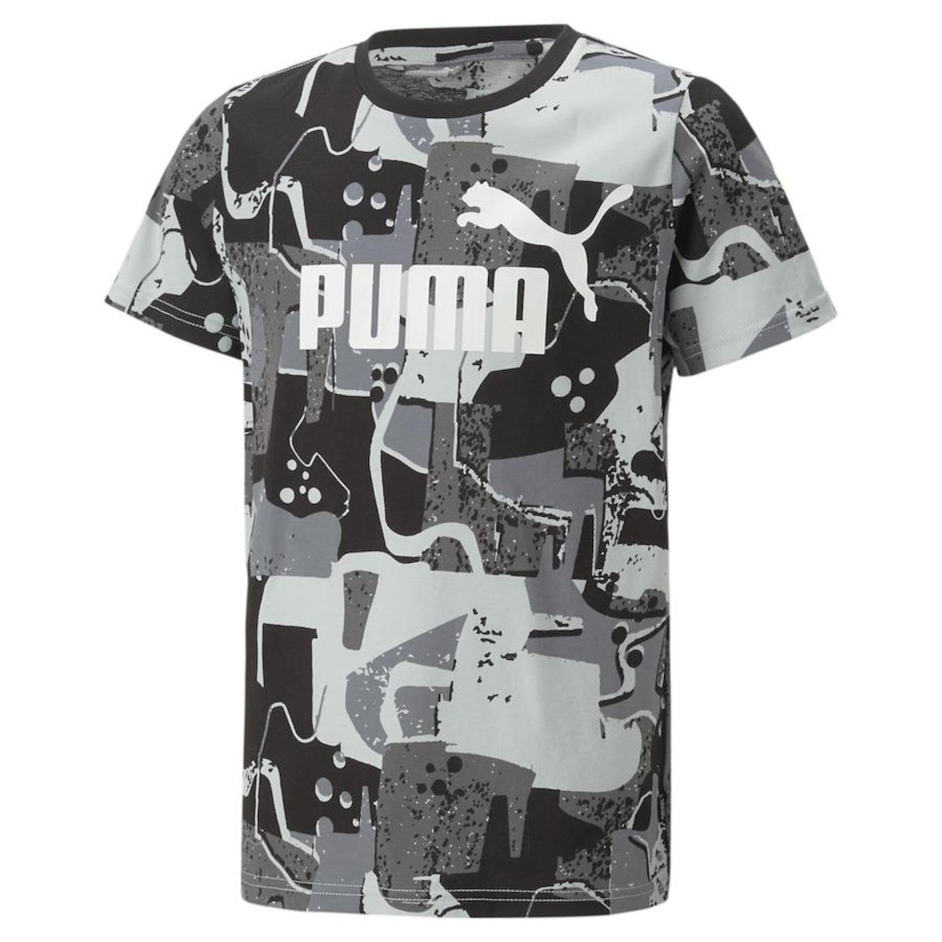 Camiseta Puma Essentials+ Street Art Printed - Infantil - Foto 1