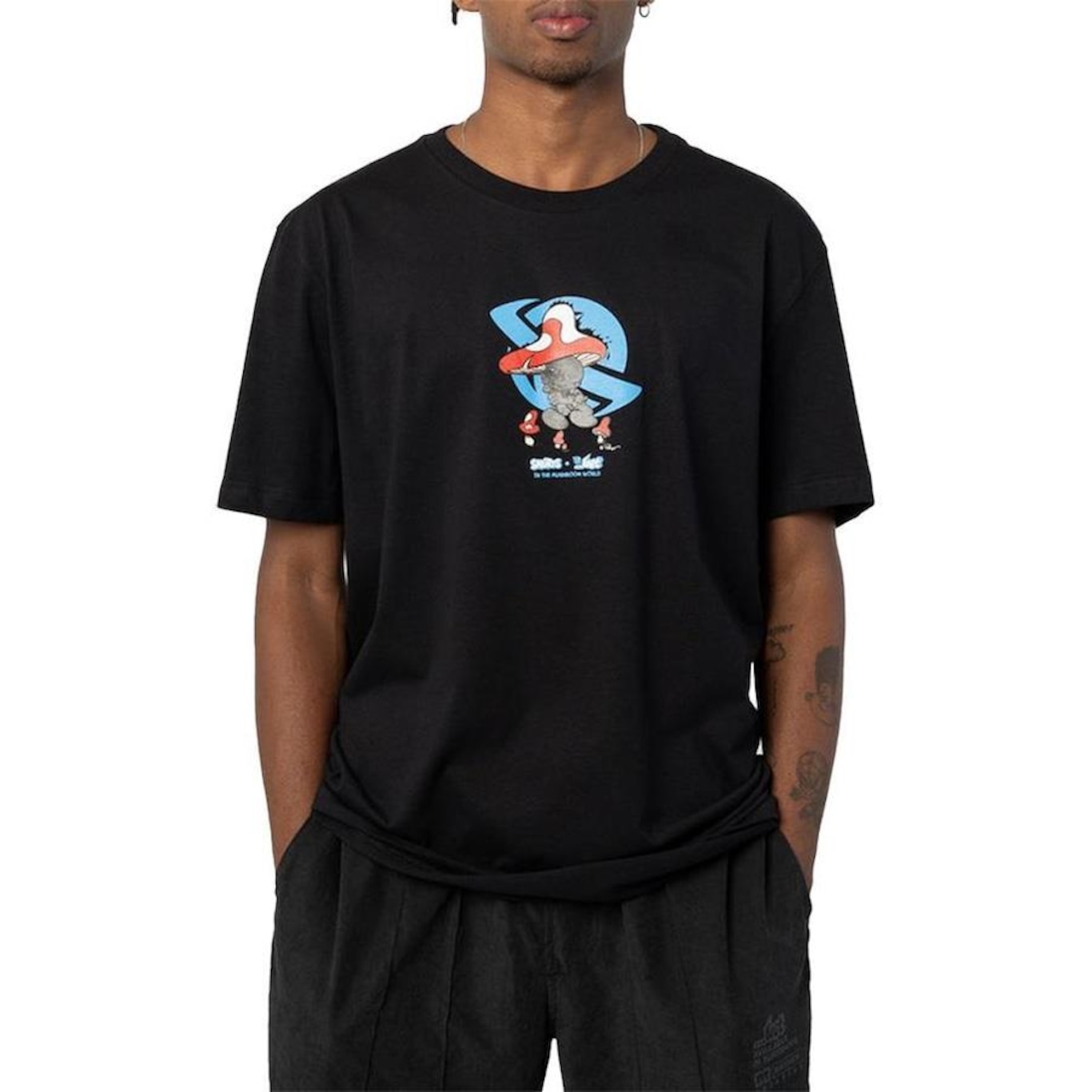 Camiseta Lost Angry Smurf - Masculina - Foto 1