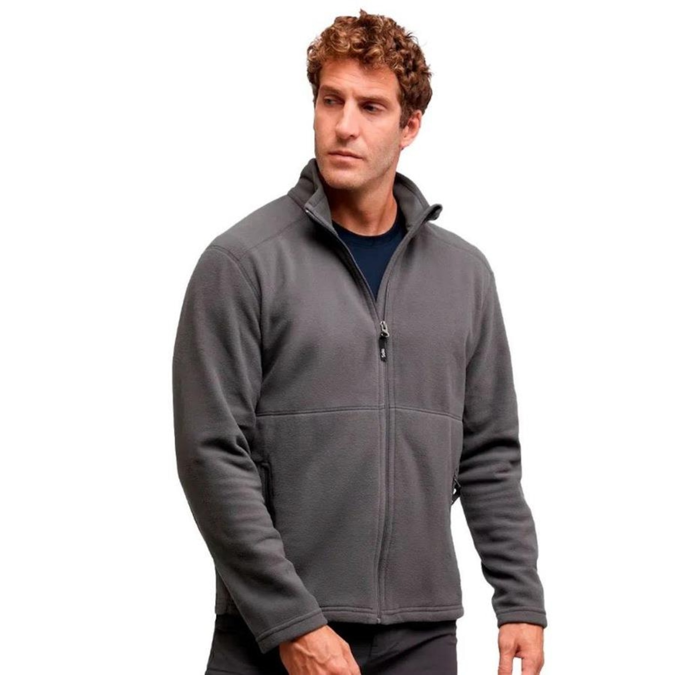 Jaqueta sem Capuz Solo Microfleece II - Masculina - Foto 4