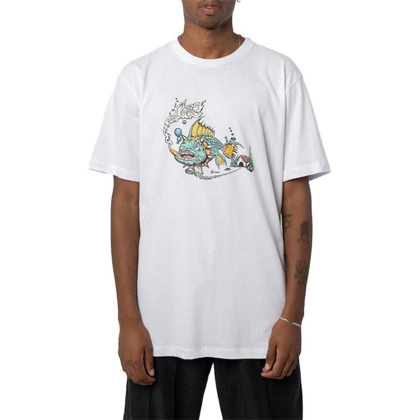 Camiseta Lost Dog Fish - Masculina - Foto 1