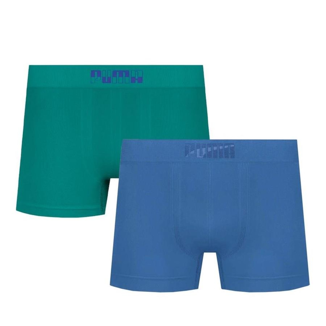 Kit de Cuecas Boxer Puma sem Costura - 2 unidades - Infantil - Foto 1