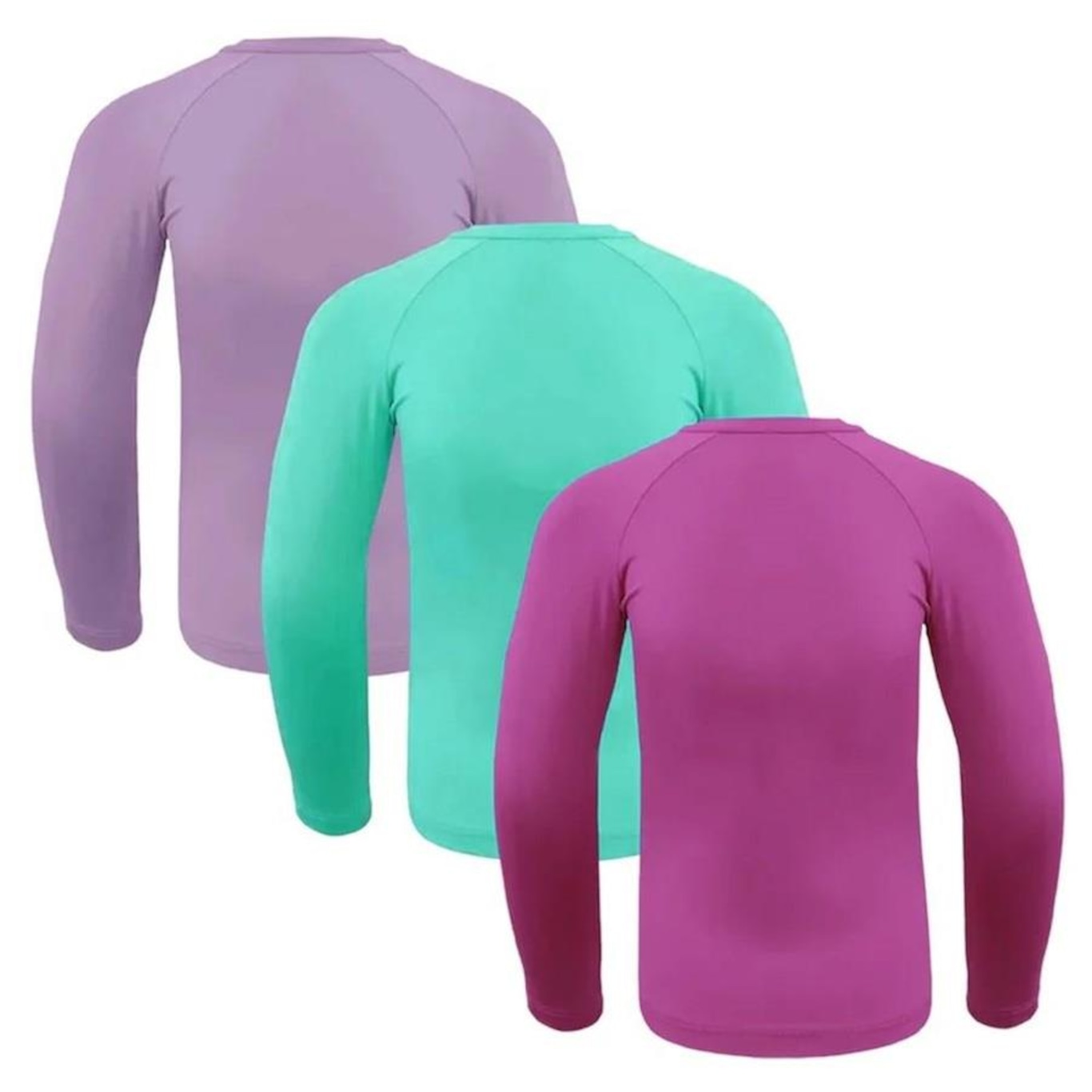 Kit 3x Camisas Térmicas Selene Proteção UV50+ - Infantil - Foto 2