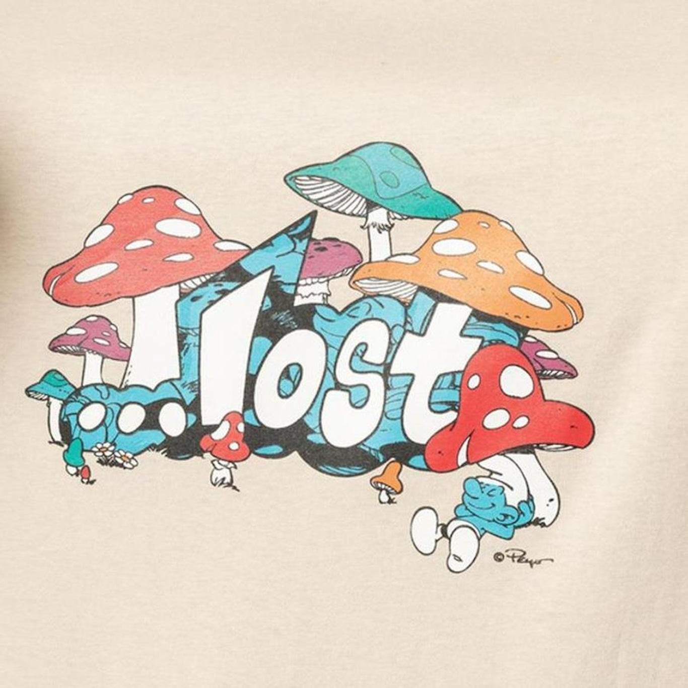 Camiseta Lost Mushroom Smurfs - Masculina - Foto 2