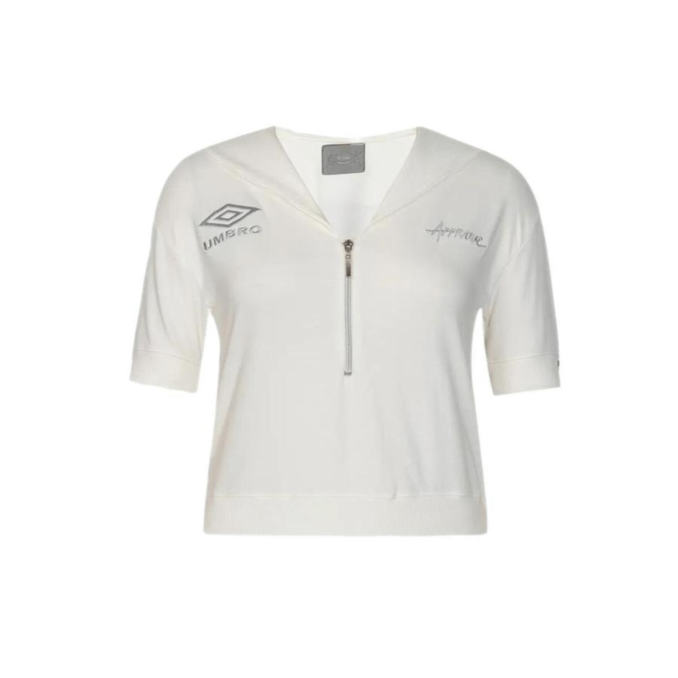 Blusa Cropped Approve X Umbro Ziper 739 - Feminina - Foto 1