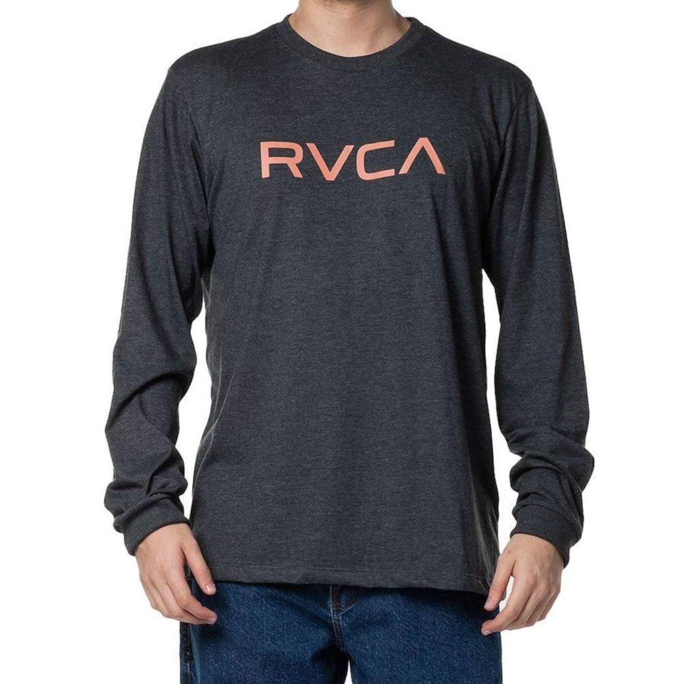 Camiseta Manga Longa Rvca Big Ls - Masculina - Foto 1