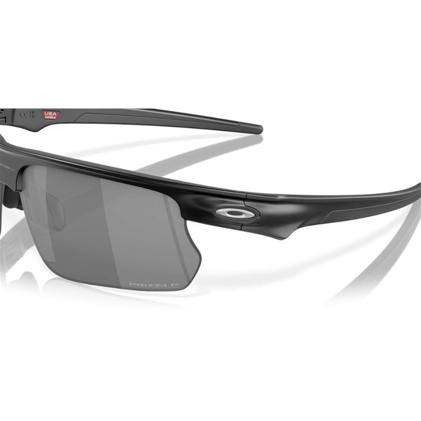 Óculos de Sol Unissex Oakley Bisphaera Matte Black Prizm Polarizado - Foto 3