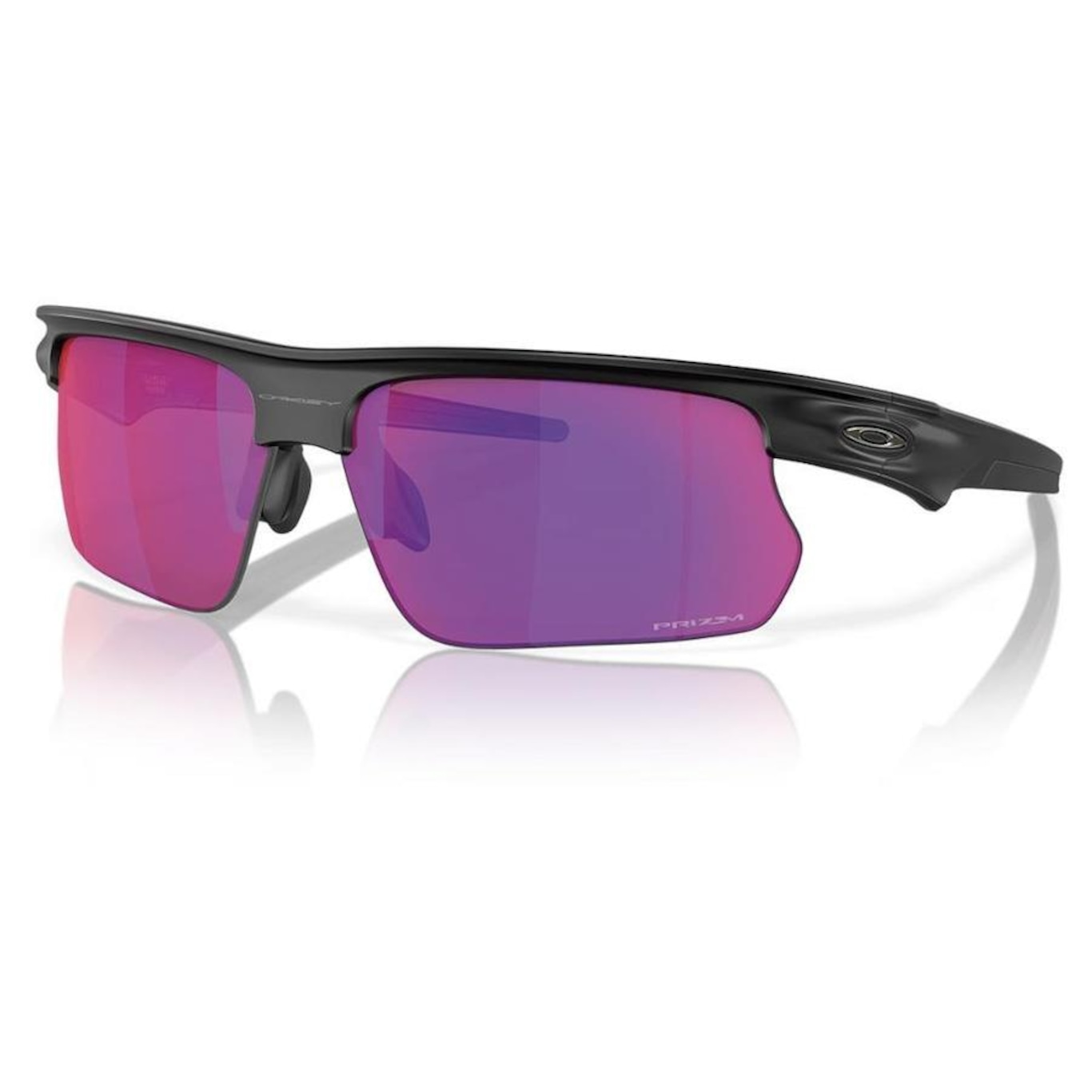 Óculos de Sol Unissex Oakley Bisphaera Matte Black Prizm Road - Foto 1