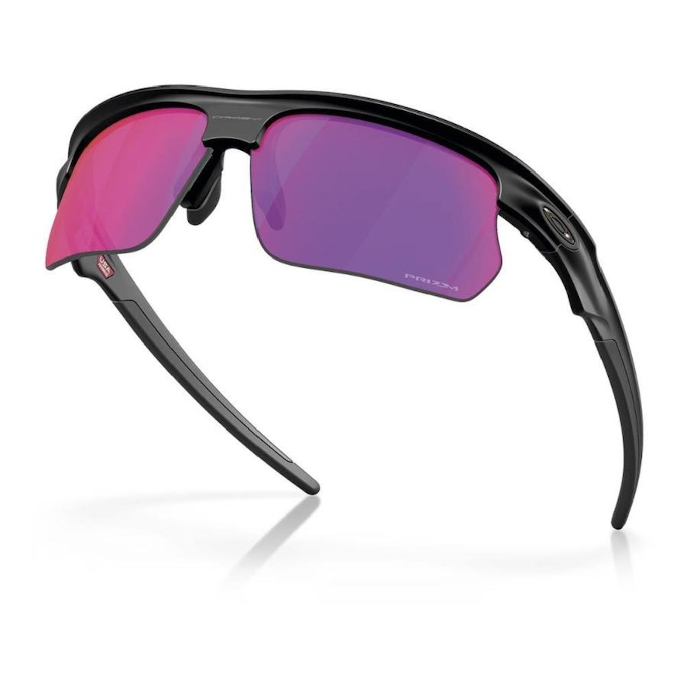 Óculos de Sol Unissex Oakley Bisphaera Matte Black Prizm Road - Foto 2