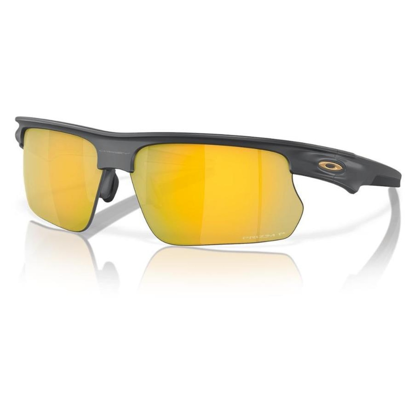 Óculos de Sol Unissex Oakley Bisphaera Matte Carbon Prizm 24K Polarized - Foto 1