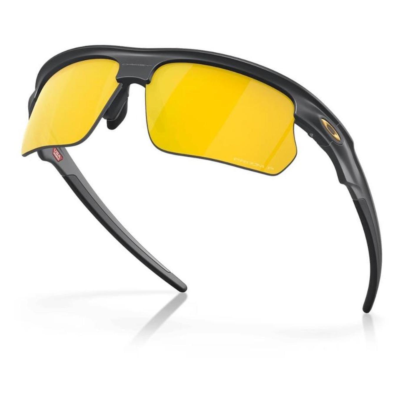 Óculos de Sol Unissex Oakley Bisphaera Matte Carbon Prizm 24K Polarized - Foto 2