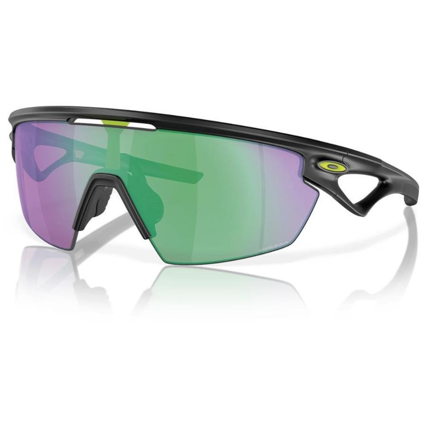 Óculos de Sol Unissex Oakley Spheara Matte Black Ink Prizm Road Jade - Foto 1