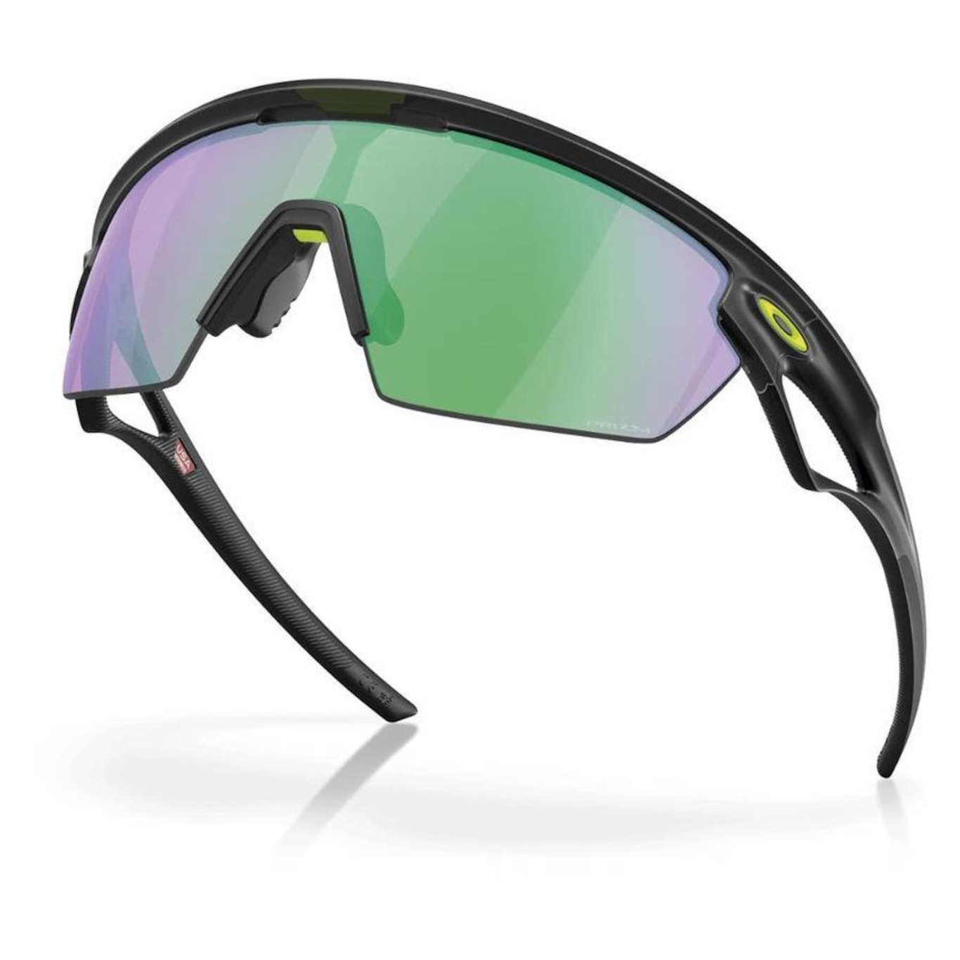 Óculos de Sol Unissex Oakley Spheara Matte Black Ink Prizm Road Jade - Foto 2