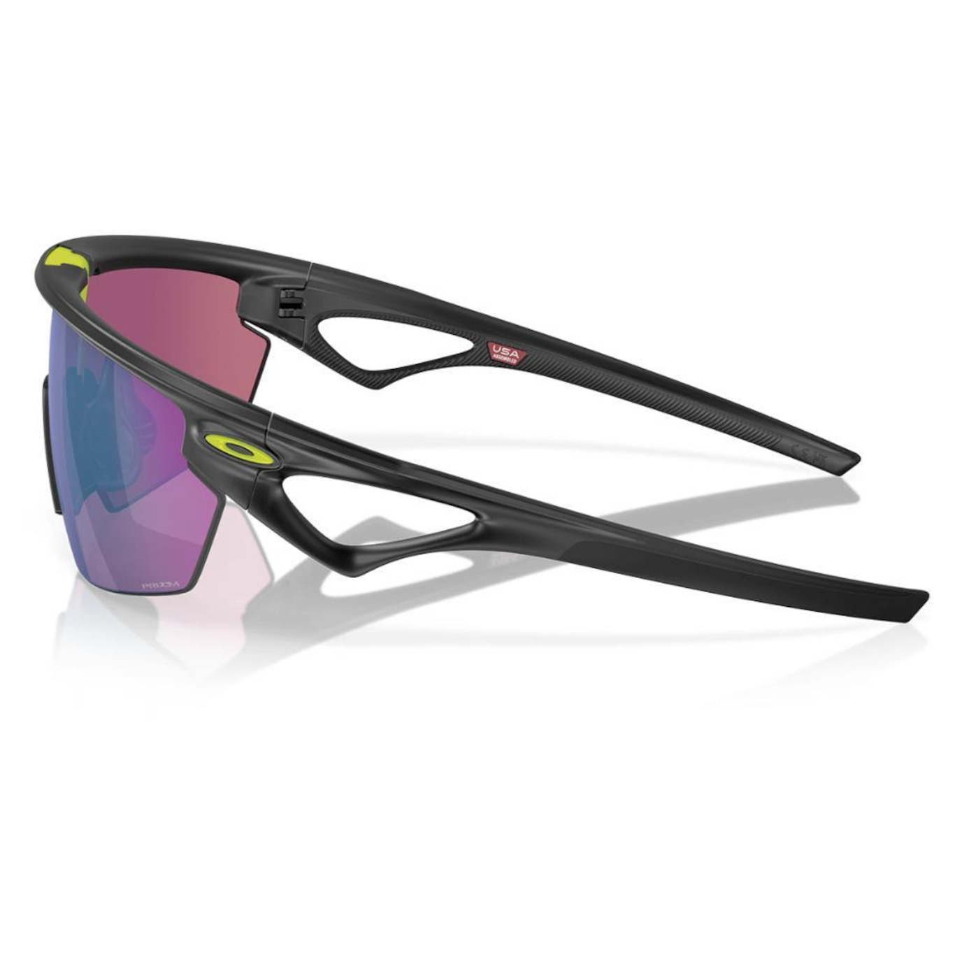 Óculos de Sol Unissex Oakley Spheara Matte Black Ink Prizm Road Jade - Foto 3