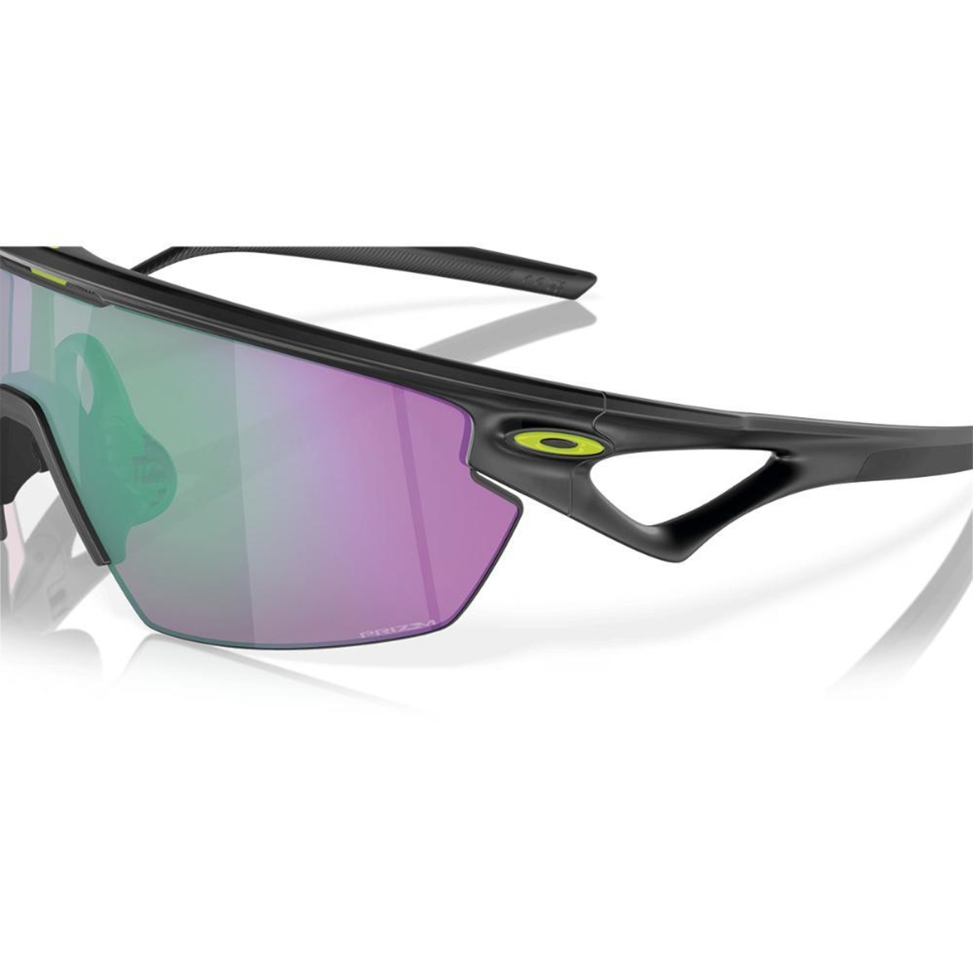 Óculos de Sol Unissex Oakley Spheara Matte Black Ink Prizm Road Jade - Foto 4