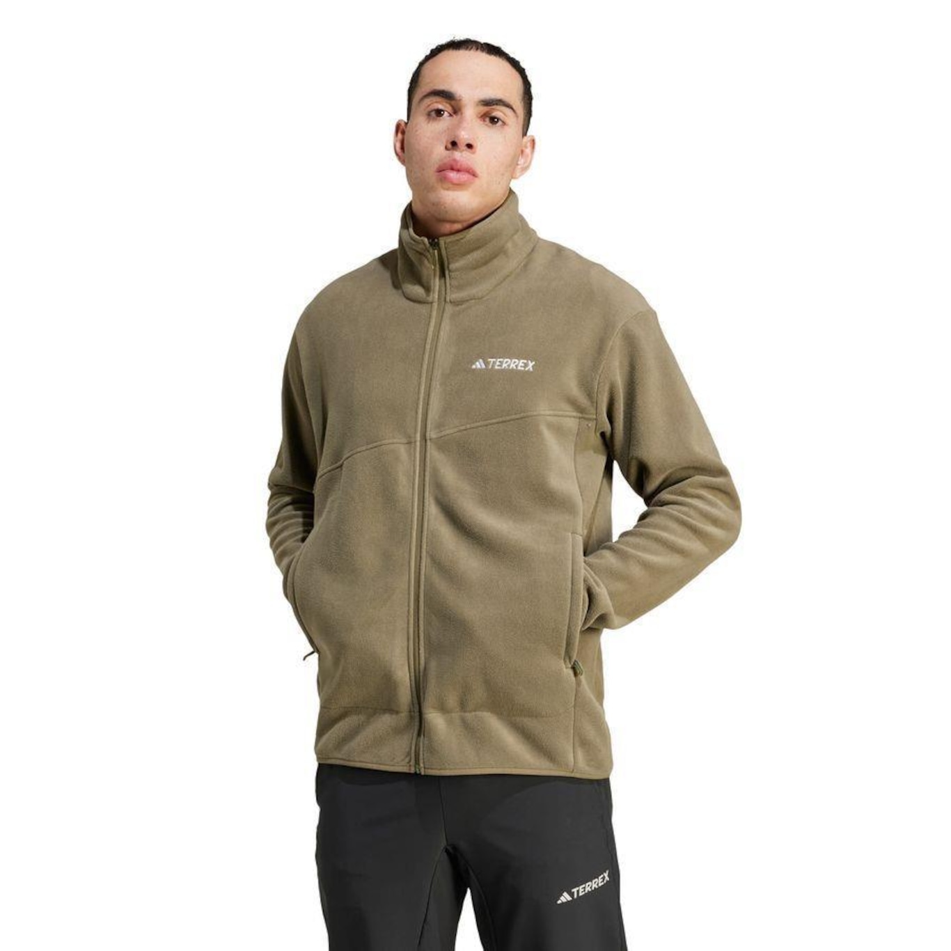 Jaqueta sem Capuz adidas Mt Fz Fleece - Masculina - Foto 2