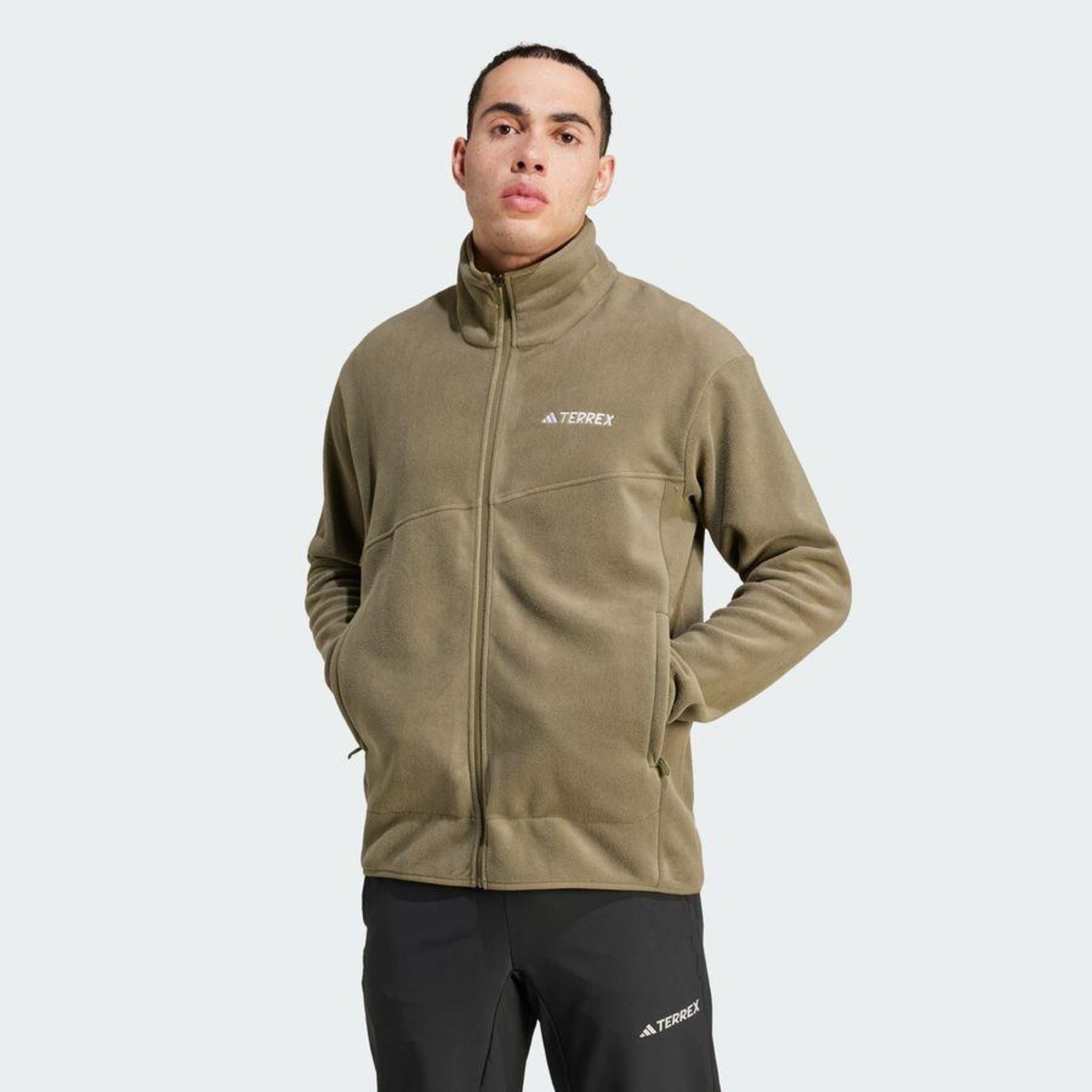 Jaqueta sem Capuz adidas Mt Fz Fleece - Masculina - Foto 3