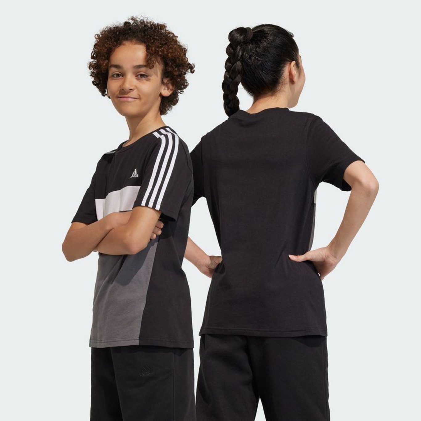 Camiseta adidas J 3S Tib T - Infantil - Foto 4