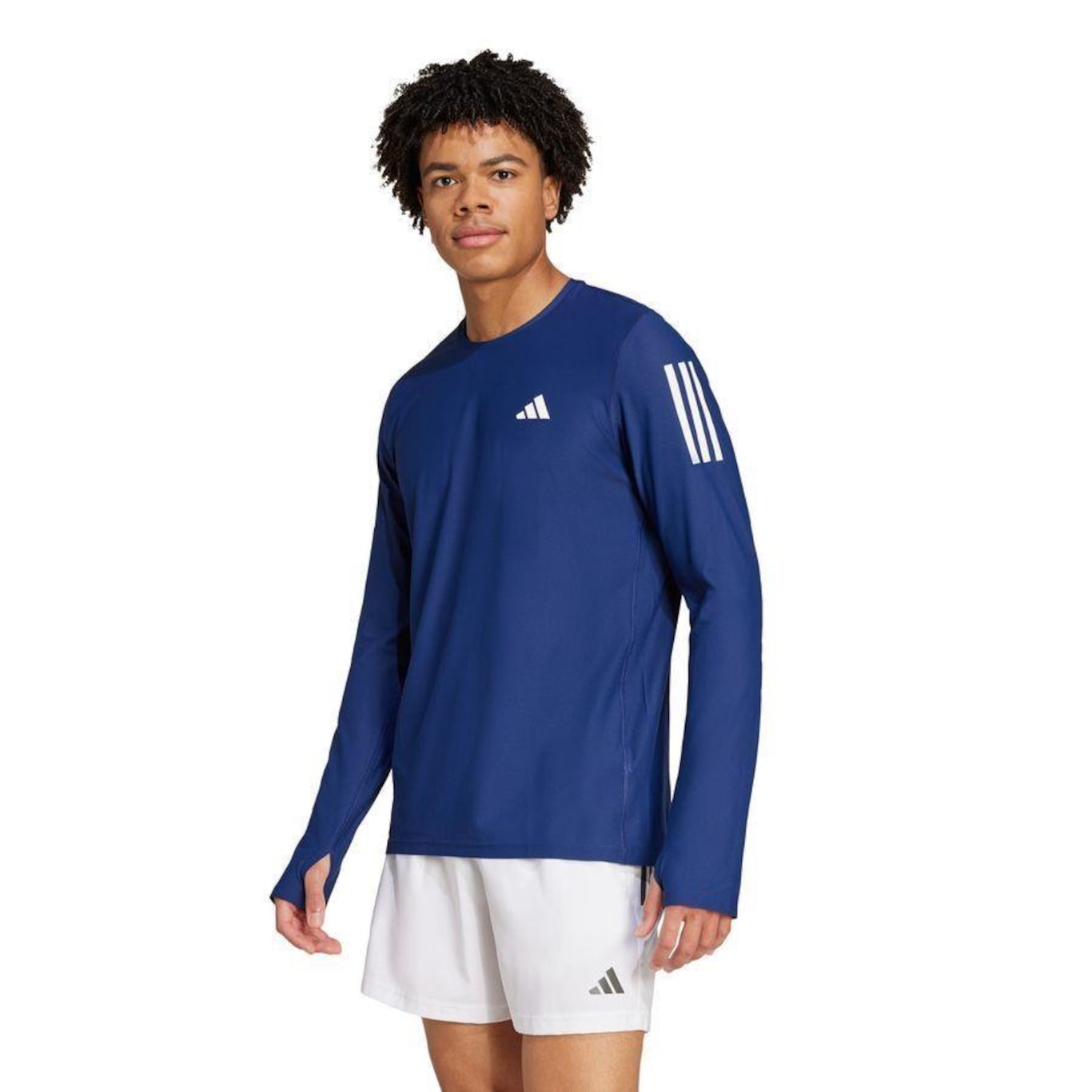 Camiseta adidas Manga Longa Own The Run - Masculina - Foto 2