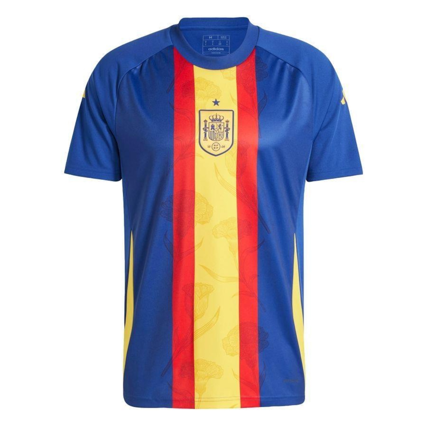 Camisa Pré-Jogo da Espanha adidas - Masculina - Foto 1