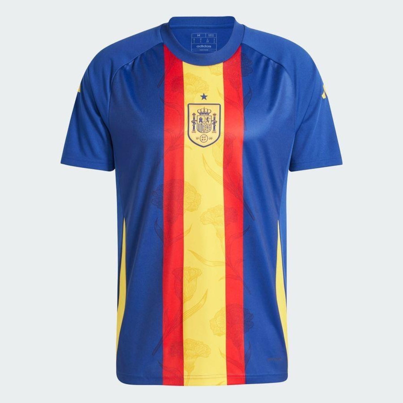 Camisa Pré-Jogo da Espanha adidas - Masculina - Foto 4