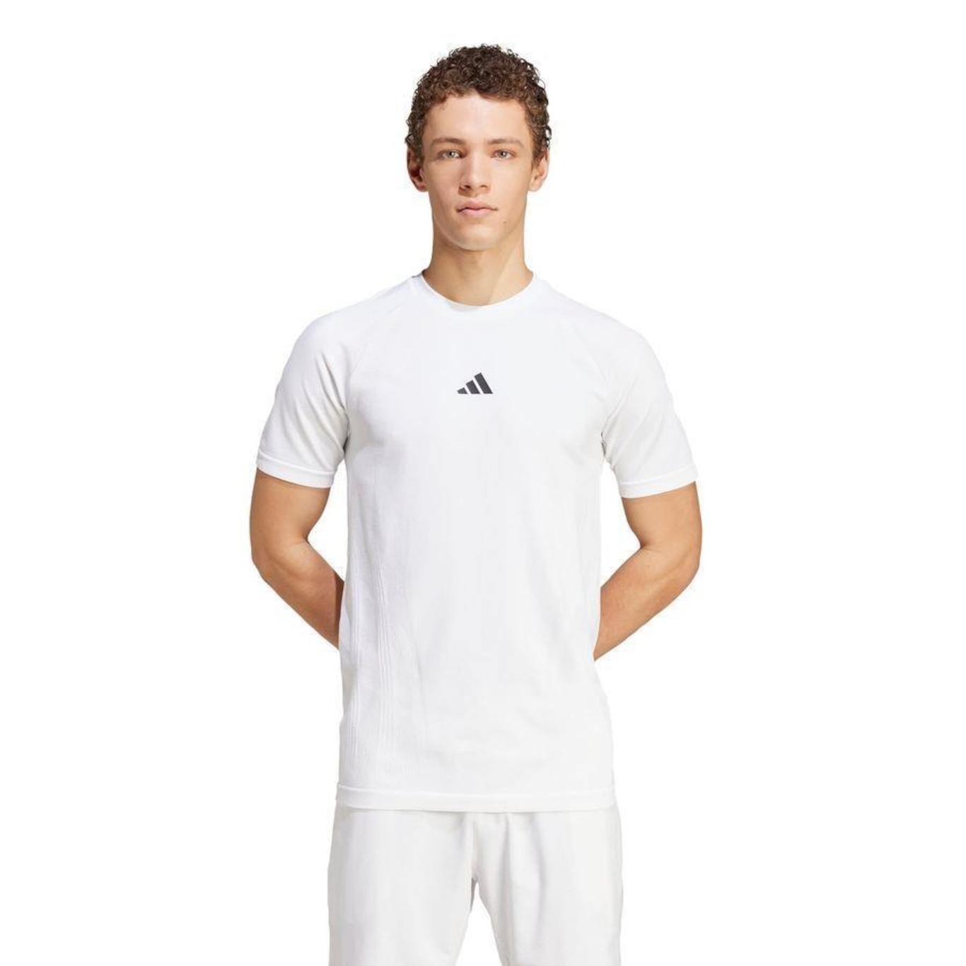 Camiseta adidas Tennis Pro Seamless Aeroready Freelift - Masculina - Foto 2