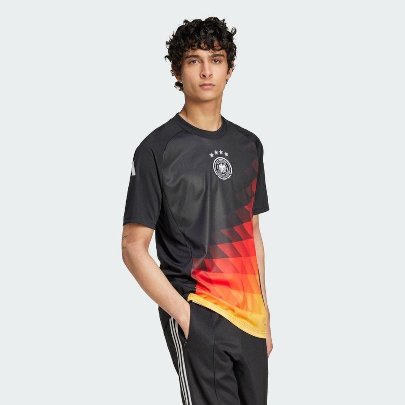 Camisa Pré-Jogo Alemanha adidas - Masculina - Foto 6