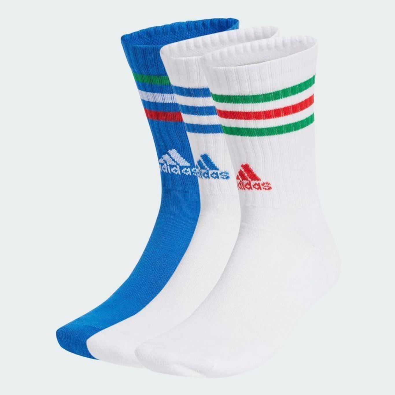 Kit de Meias Cano Alto adidas 3-Stripes com 3 Pares - Adulto - Foto 2