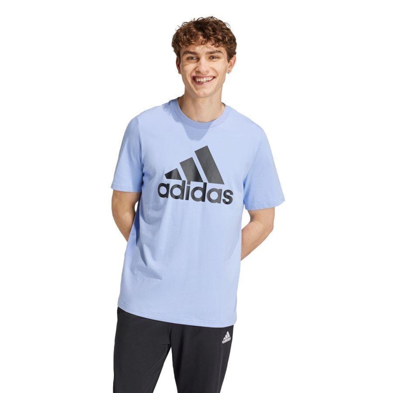 Camiseta adidas Essentials Single Jersey Big Logo - Masculina - Foto 2