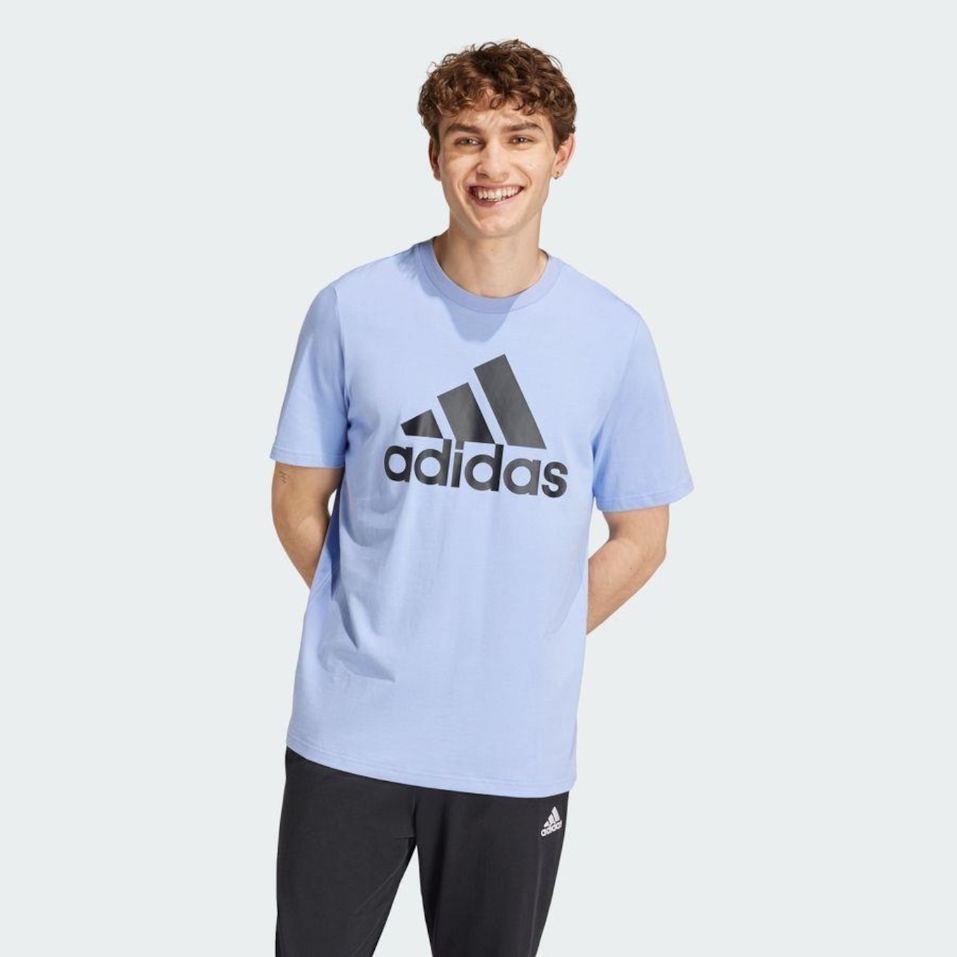 Camiseta adidas Essentials Single Jersey Big Logo - Masculina - Foto 3