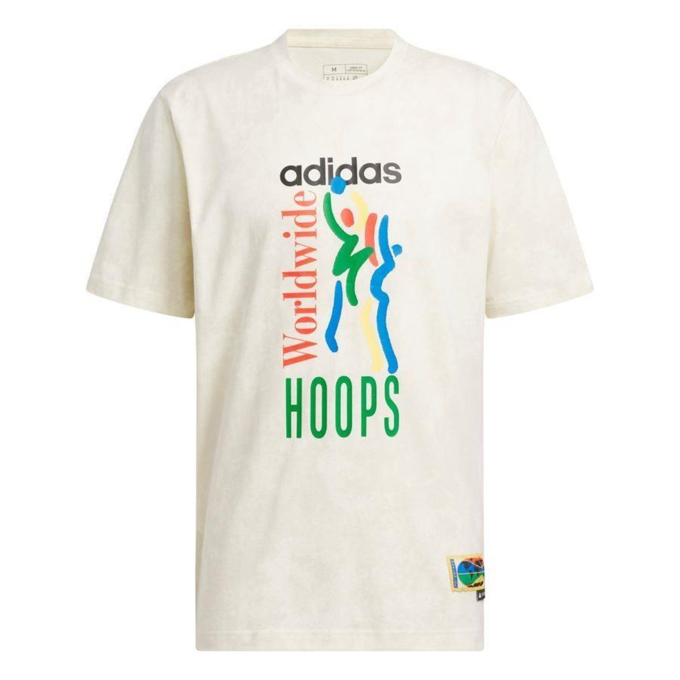 Camiseta adidas Estampada Worldwide Hoops - Masculina - Foto 1