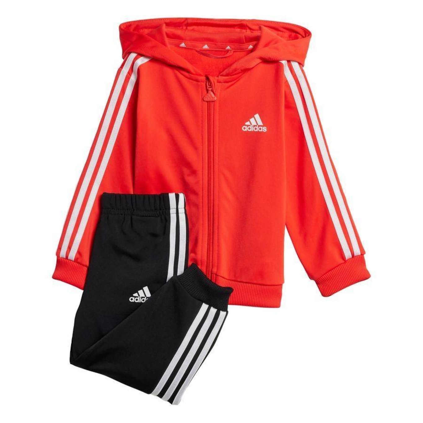 Agasalho com Capuz adidas Essentials Shiny - Infantil - Foto 1