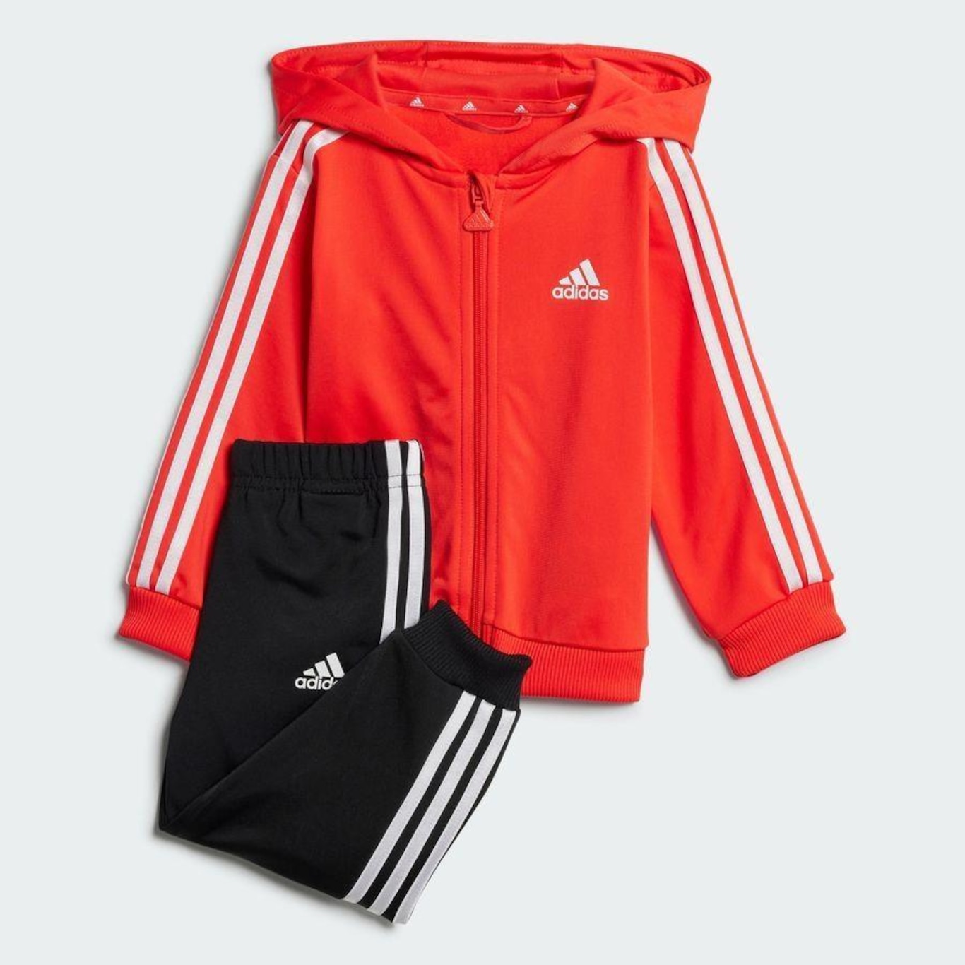 Agasalho com Capuz adidas Essentials Shiny - Infantil - Foto 2