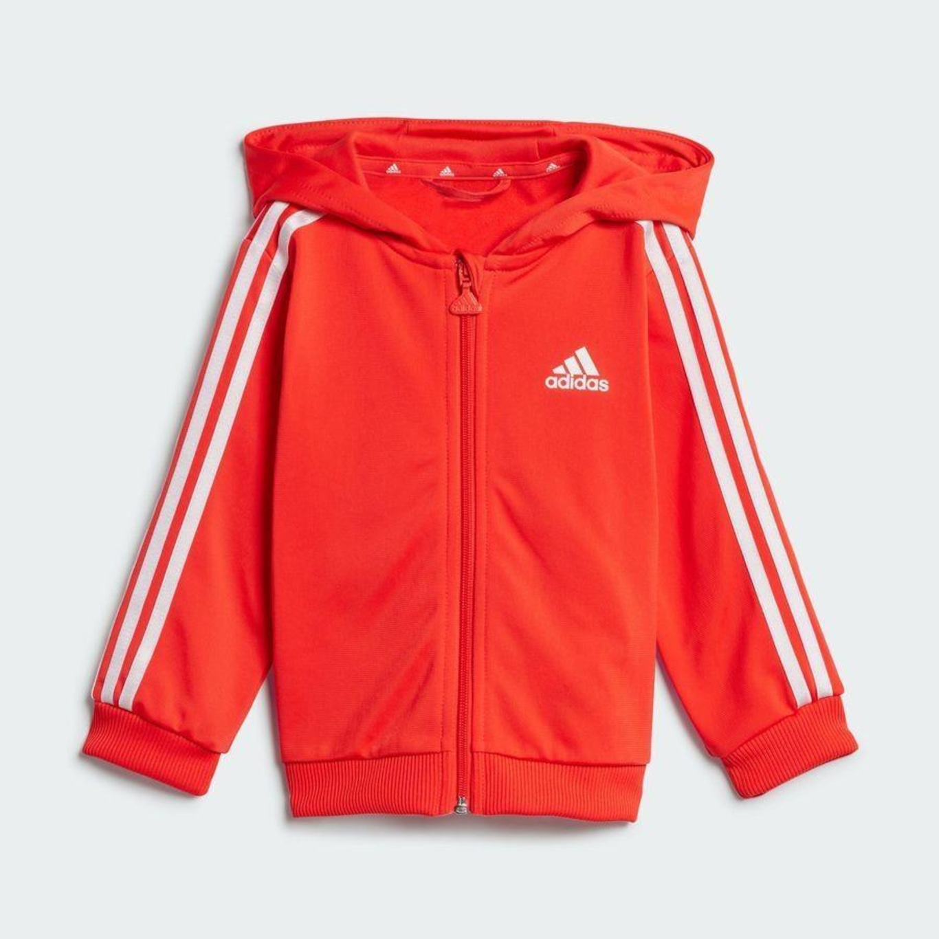 Agasalho com Capuz adidas Essentials Shiny - Infantil - Foto 4