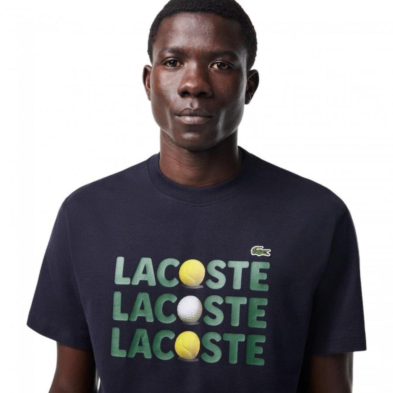 Camiseta Lacoste Ball Print - Masculina - Foto 2