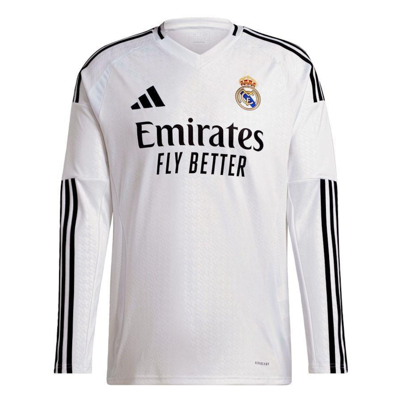 Camisa 1 Manga Longa Real Madrid 24/25 adidas - Masculina - Foto 1