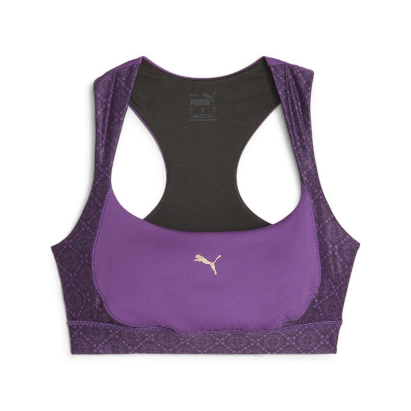 Top de Treino Puma Logo Love Mid Support - Feminino - Foto 1