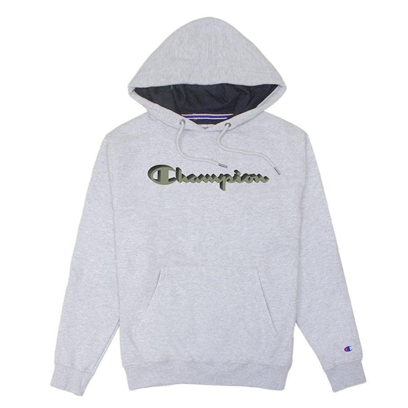 Blusão de Moletom com Capuz Champion Shadow Script Ink - Masculino - Foto 1