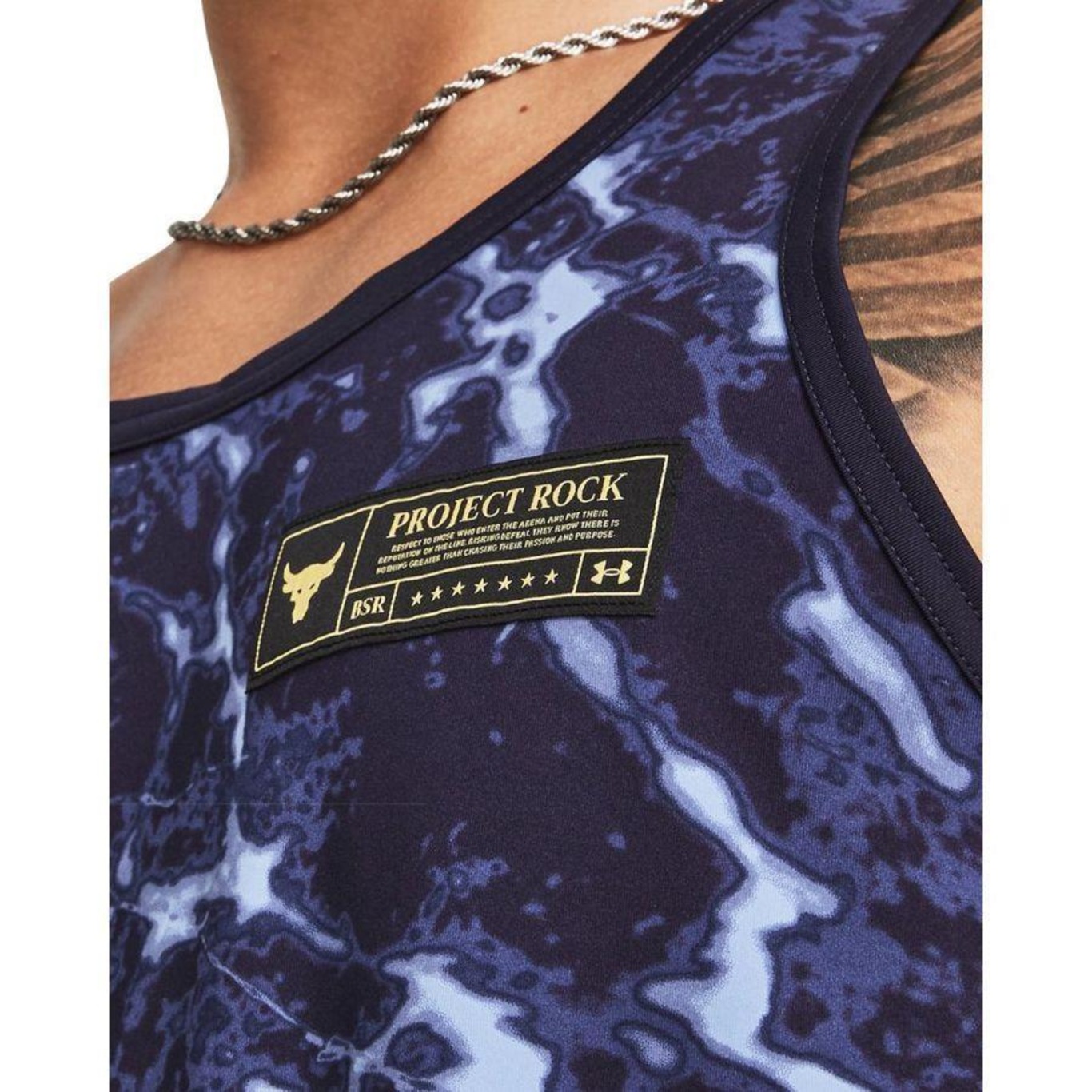 Camiseta Regata de Treino Under Armour Project Rock Isochill - Masculina - Foto 3