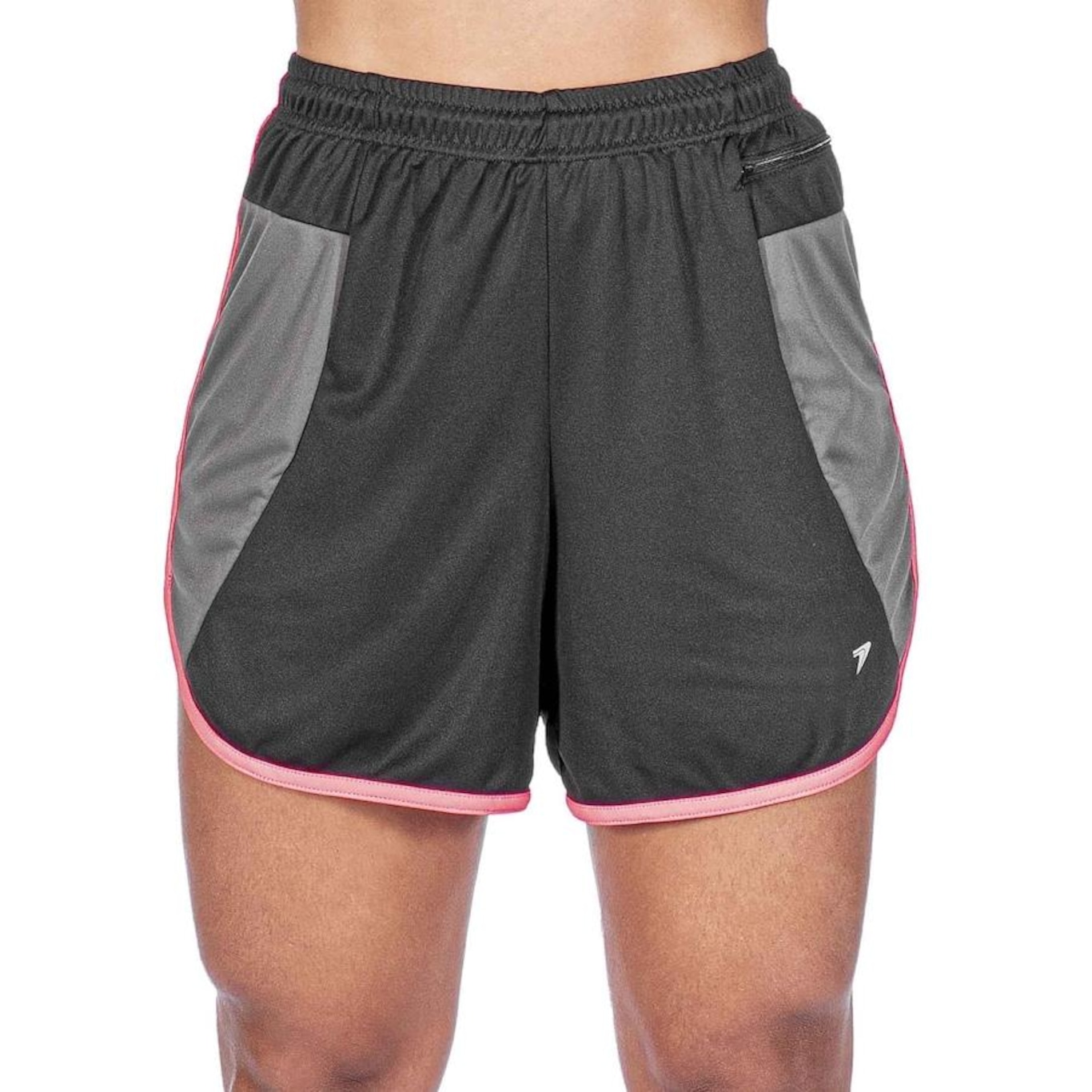 Shorts Running Poker com Bermuda Interna Cherry - Feminino - Foto 1