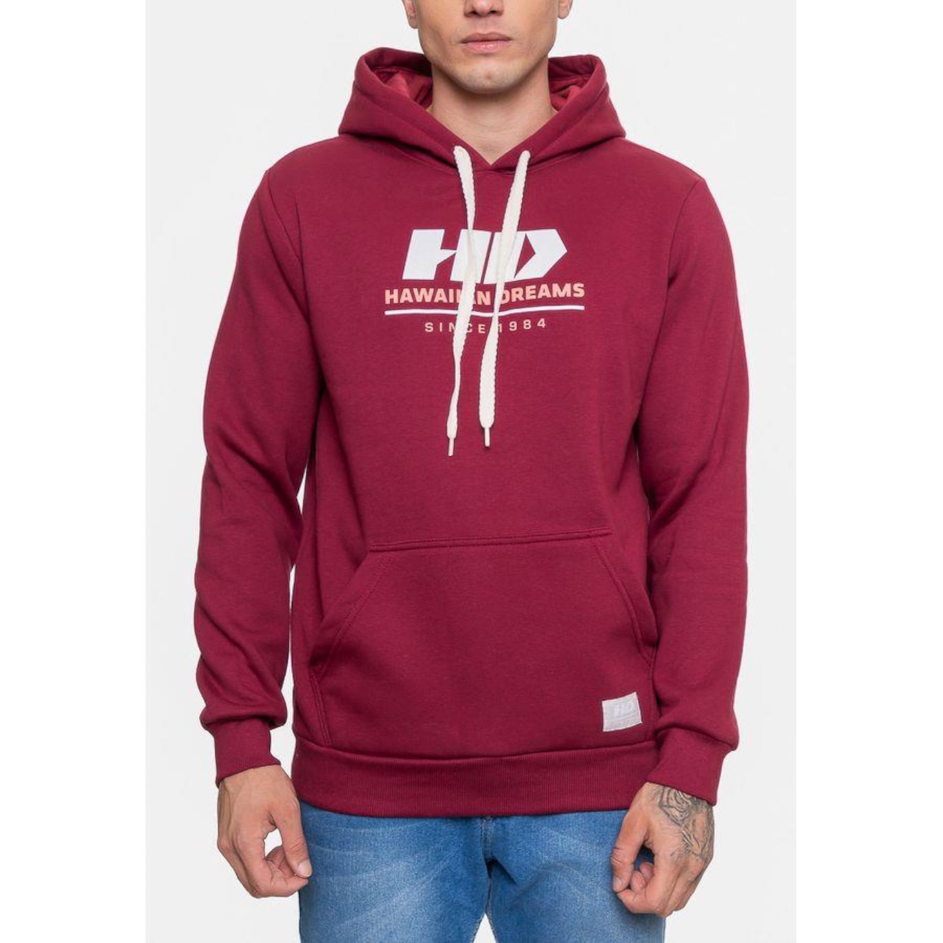 Blusão de Moletom com Capuz Hd Basic Chamberry - Masculino - Foto 3