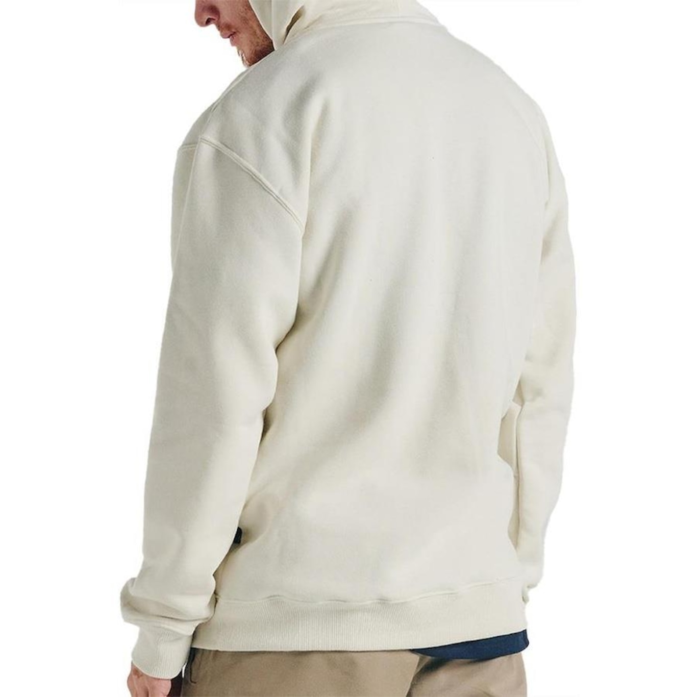 Moletom Volcom Canguru New Style Wt24 Masculino Off White - Foto 2