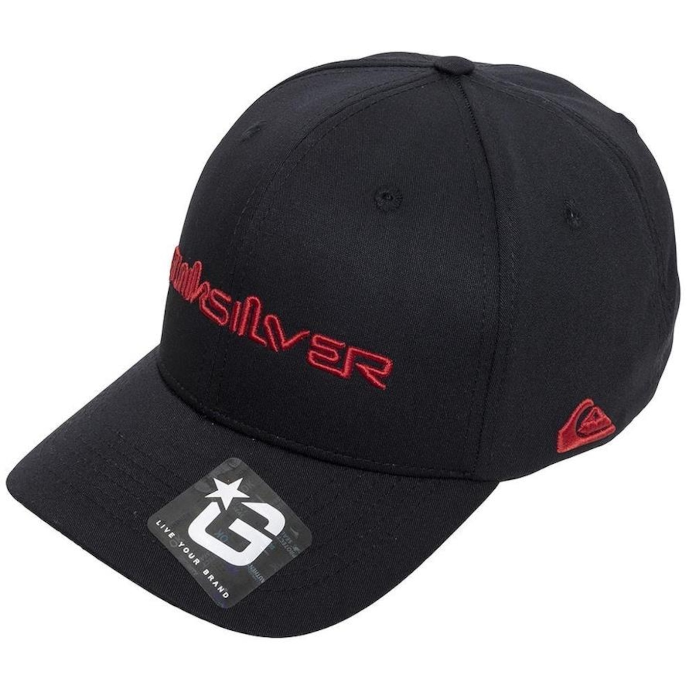 Boné Aba Curva Quiksilver Decades Type - Snapback - Adulto - Foto 1