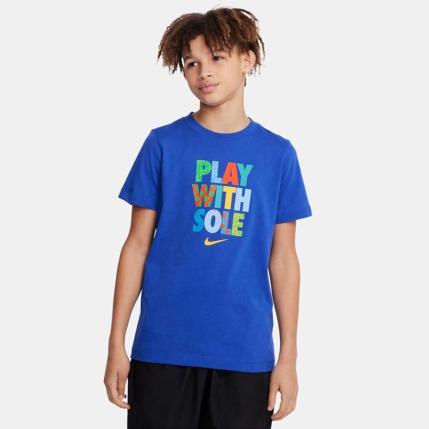 Camiseta Nike Sportswear Attitude - Infantil - Foto 1