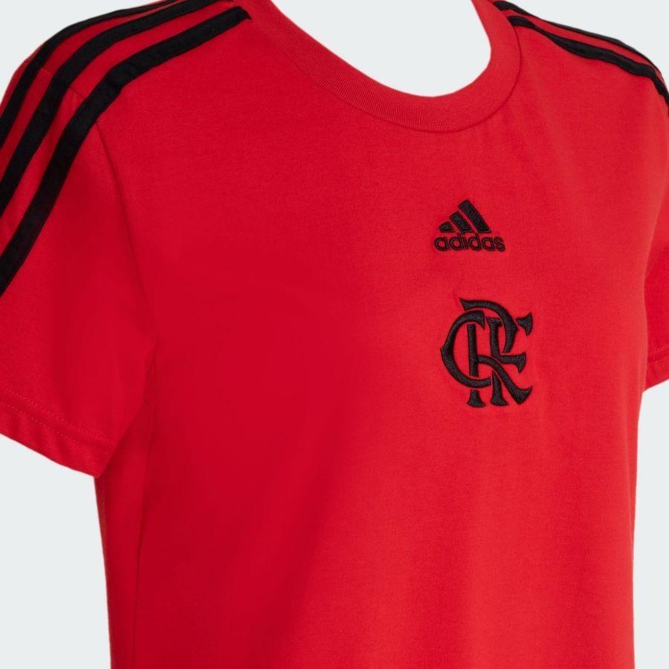 Camiseta do Flamengo Crf Wmn 3S Tee adidas - Feminina - Foto 4