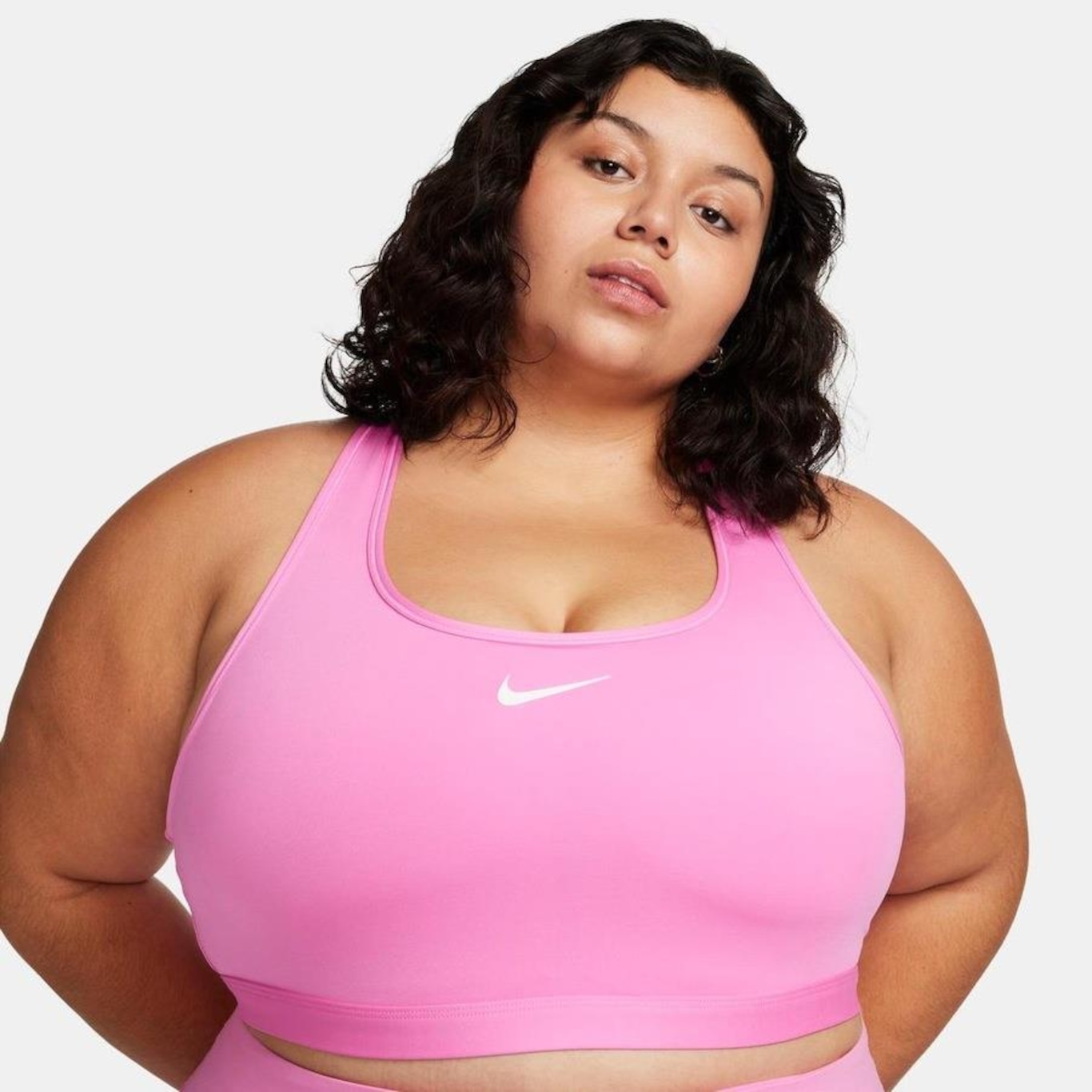 Top Plus Size Nike Swoosh - Feminino - Foto 1